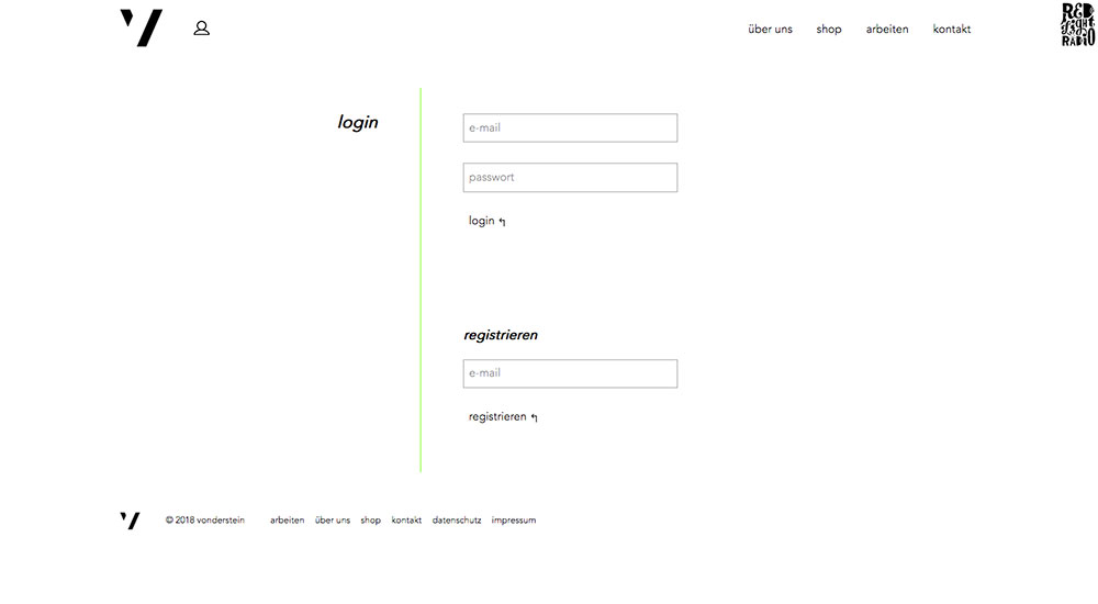 Screenshot Userlogin